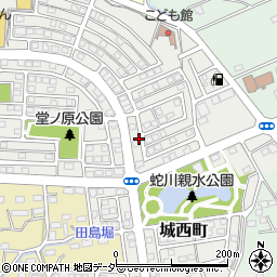 群馬県太田市城西町周辺の地図
