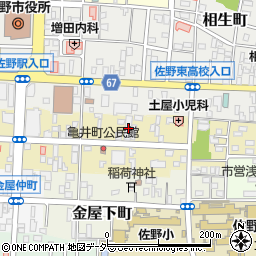 栃木県佐野市亀井町2647周辺の地図