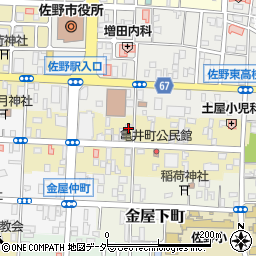 栃木県佐野市亀井町2653-3周辺の地図