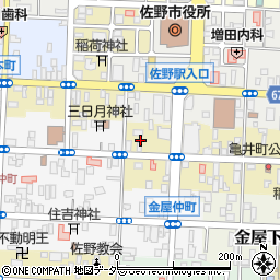 栃木県佐野市亀井町2672-2周辺の地図
