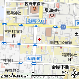 栃木県佐野市亀井町2658-1周辺の地図