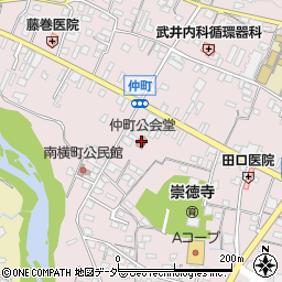 仲町公会堂周辺の地図