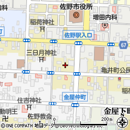 栃木県佐野市亀井町2666-1周辺の地図