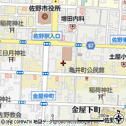 栃木県佐野市亀井町2656-2周辺の地図
