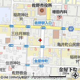 栃木県佐野市亀井町2663周辺の地図
