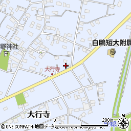 栃木県小山市大行寺290周辺の地図