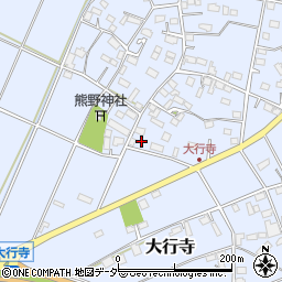 栃木県小山市大行寺277周辺の地図