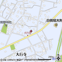 栃木県小山市大行寺286周辺の地図