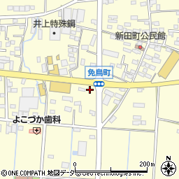 栃木県佐野市免鳥町465周辺の地図