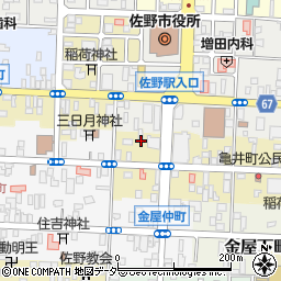 栃木県佐野市亀井町2666周辺の地図