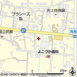 栃木県佐野市免鳥町576周辺の地図