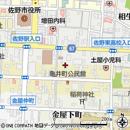 栃木県佐野市亀井町2651周辺の地図