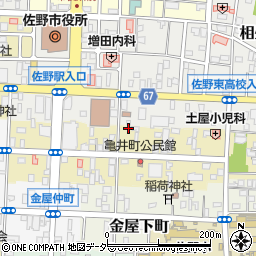 栃木県佐野市亀井町2652-1周辺の地図