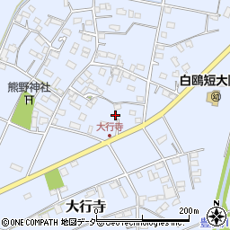 栃木県小山市大行寺287周辺の地図