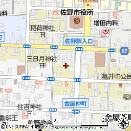 栃木県佐野市亀井町2666-2周辺の地図