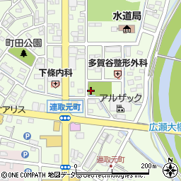 伊勢崎市清水公園周辺の地図
