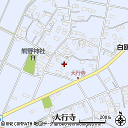 栃木県小山市大行寺281周辺の地図