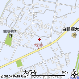栃木県小山市大行寺288周辺の地図