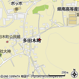 栃木県足利市多田木町511周辺の地図