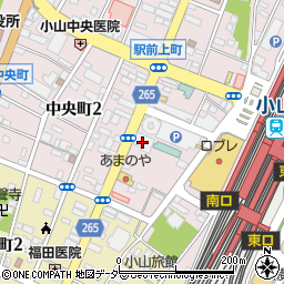常陽銀行小山支店 ＡＴＭ周辺の地図