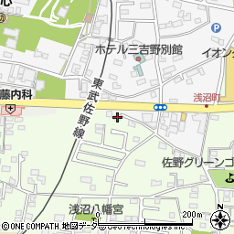 栃木県佐野市浅沼町397周辺の地図