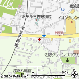 栃木県佐野市富岡町338周辺の地図