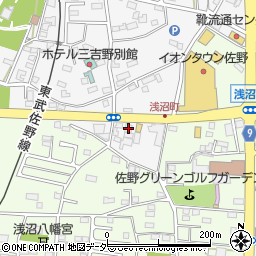 栃木県佐野市富岡町342周辺の地図