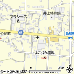 栃木県佐野市免鳥町868周辺の地図