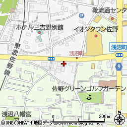 栃木県佐野市富岡町341周辺の地図