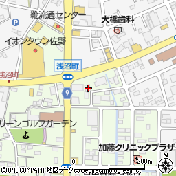 栃木県佐野市浅沼町895周辺の地図