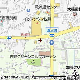 栃木県佐野市浅沼町420周辺の地図