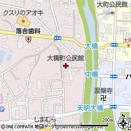 大橋町公民館周辺の地図