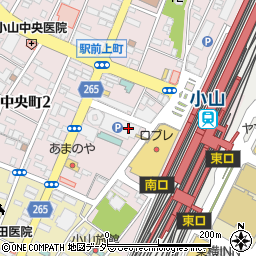 トヨタレンタリース栃木小山駅西口店周辺の地図