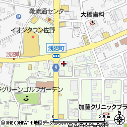 栃木県佐野市浅沼町893周辺の地図