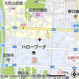 栃木県佐野市天明町2721周辺の地図