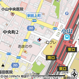 トヨタレンタリース栃木小山駅西口店周辺の地図
