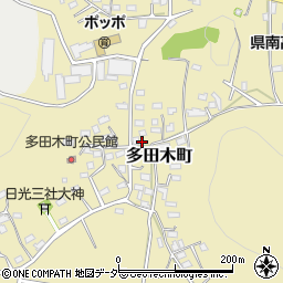 栃木県足利市多田木町540周辺の地図