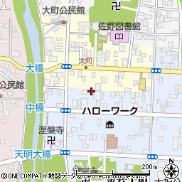 栃木県佐野市天明町2732周辺の地図