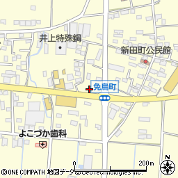 栃木県佐野市免鳥町461周辺の地図