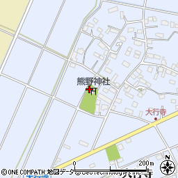 栃木県小山市大行寺224周辺の地図