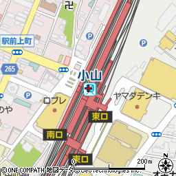 小山駅周辺の地図