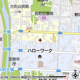 栃木県佐野市大町2745周辺の地図