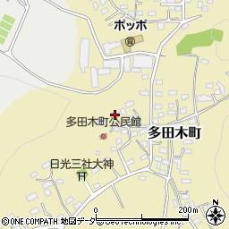 栃木県足利市多田木町548周辺の地図