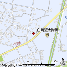 栃木県小山市大行寺320周辺の地図