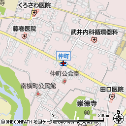 仲町周辺の地図