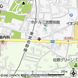 栃木県佐野市富岡町335周辺の地図