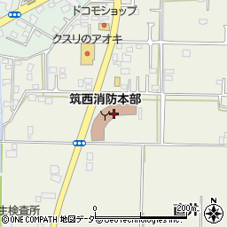 筑西広域市町村圏事務組合消防本部周辺の地図