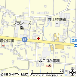 栃木県佐野市免鳥町869周辺の地図