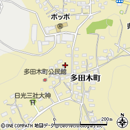 栃木県足利市多田木町543周辺の地図