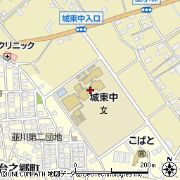 太田市立城東中学校周辺の地図